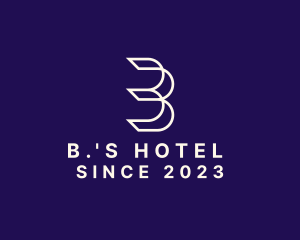 Simple Minimalist Letter B  logo design