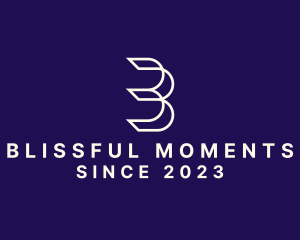 Simple Minimalist Letter B  logo design