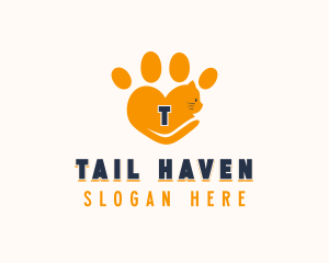 Tail - Feline Cat Tail logo design