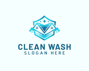 House Clean Pressure Wash logo design