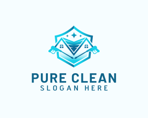 House Clean Pressure Wash logo design