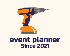 Repair - Construction Power Drill logo design