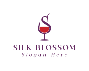 Wine Bar Letter S logo design