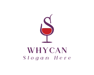 Wine Tasting - Wine Bar Letter S logo design