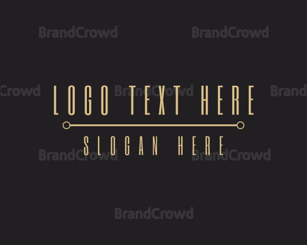 Premium Golden Brand Logo