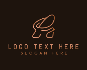 Swoosh - Cursive Monoline Letter A logo design