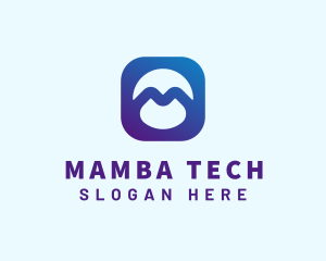 Tech App Letter M logo design