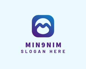 Tech App Letter M logo design