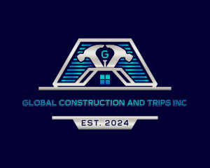 Carpentry Roofing Construction Logo