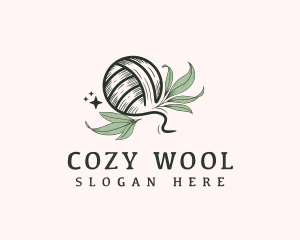 Wool - Crochet Knit Leaf logo design