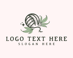 Crochet Knit Leaf Logo