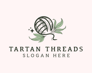 Crochet Knit Leaf logo design