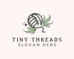 Crochet Knit Leaf logo design