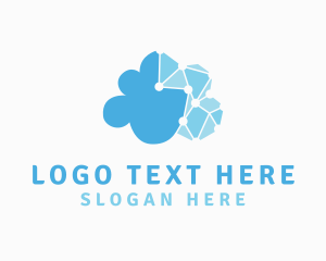 Game - Cyber Digital Cloud logo design