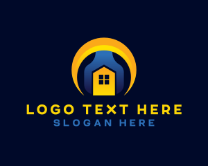 Roofing - House Repair Wrench logo design