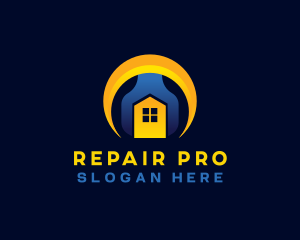 House Repair Wrench logo design