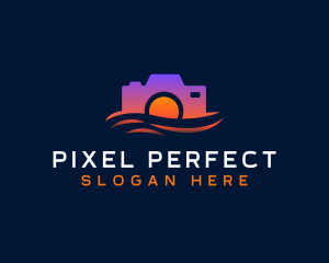 Camera Ocean Photography logo design