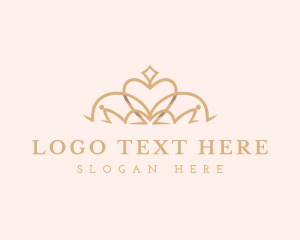 Pageant - Luxury Delicate Crown logo design
