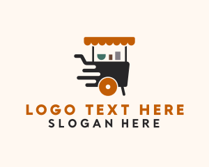 Delivery - Street Food Cart logo design