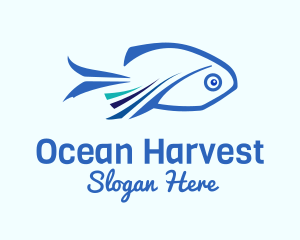 Blue Fish Aquaculture logo design