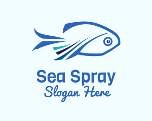 Blue Fish Aquaculture logo design