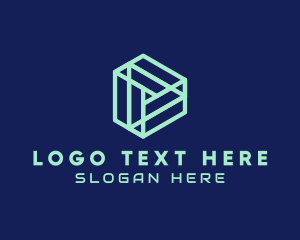 Sl - Geometric Play Button logo design