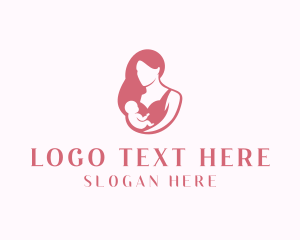 Postnatal - Mom Baby Childcare logo design