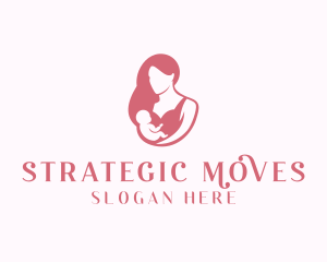 Mom Baby Childcare Logo