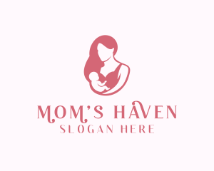 Mom Baby Childcare logo design