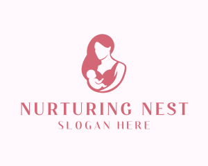 Maternal - Mom Baby Childcare logo design