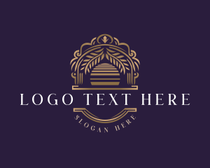 Badge - Elegant Sunset Arch logo design