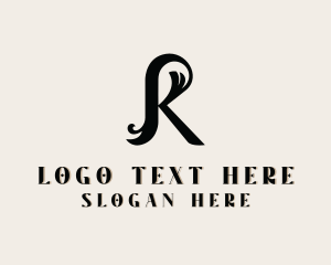Dressmaker - Jewelry Fashion Boutique Letter R logo design