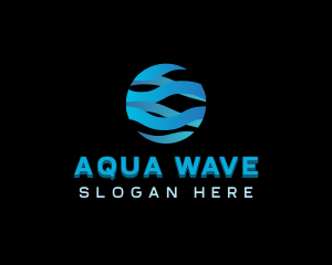 Wave Globe Network logo design