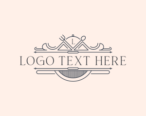 Sous Chef - Classy Chef Restaurant logo design