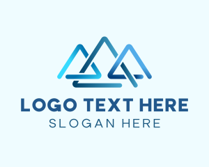 Simple - Blue Roof House logo design