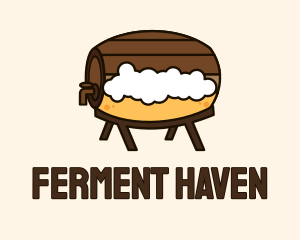 Fermentation - Craft Beer Barrel logo design