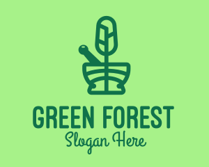 Green Forest Pharmacy logo design