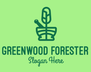 Green Forest Pharmacy logo design