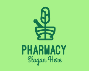 Green Forest Pharmacy logo design