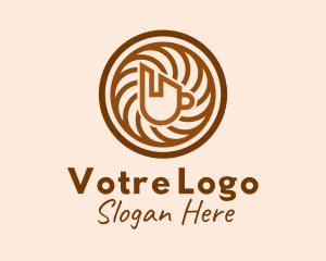 Latte - Brewed Coffee City Mug logo design