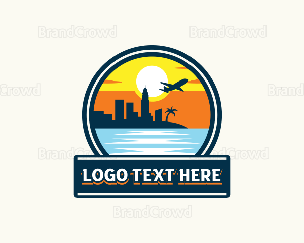 Sunset Tourism Getaway Logo