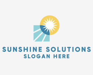 Sunlight - Eco Solar Energy logo design