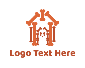 Vet - Dog Bone Kennel logo design