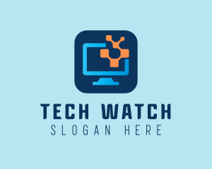 Monitor - Computer Technology App logo design