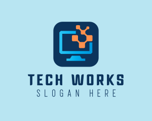 Computer Technology App logo design