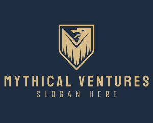 Myth - Eagle Crest Shield logo design
