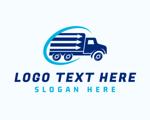 Moving - Fast Truck Arrow logo design