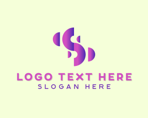 Financial - Digital Company Letter S logo design