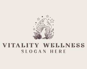 Healing Mushroom Wellness logo design