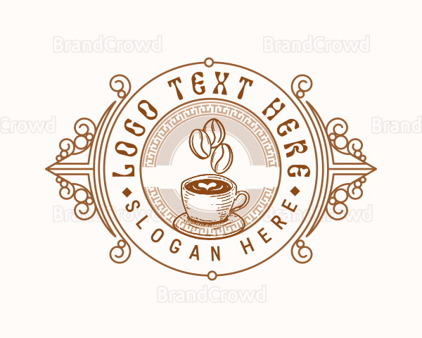 Coffee Bean Barista Logo